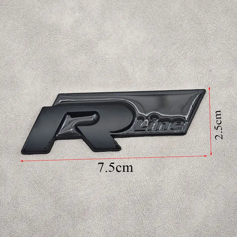 Emblème 3D Métal R-Line Volkswagen – Grille ou Coffre !