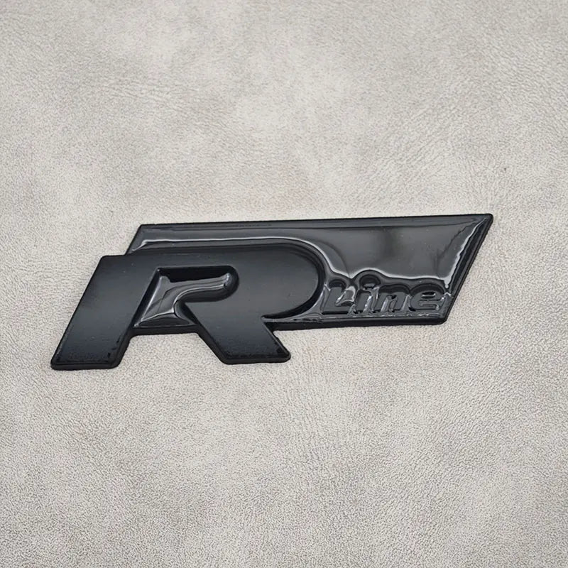 Emblème 3D Métal R-Line Volkswagen – Grille ou Coffre !