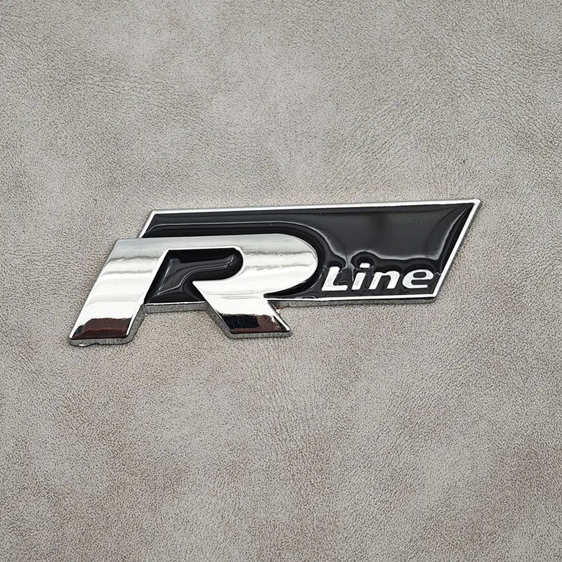 Emblème 3D Métal R-Line Volkswagen – Grille ou Coffre !
