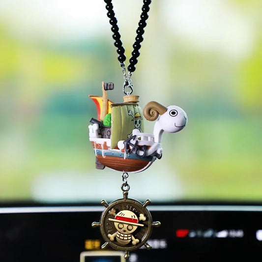 Pendentif de Rétroviseur One Piece – Bateau Pirate Going Merry / Thousand Sunny !
