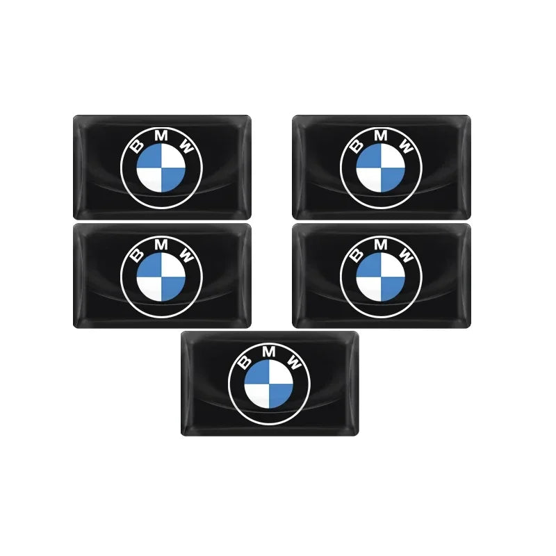Autocollants 3D M motorsport Performance – Fibre de Carbone (Lot de 2 à 10)