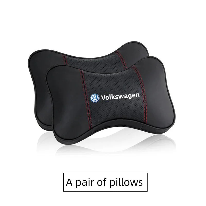 Appui-tête de voiture, oreiller de cou, housse épaulette ceinture de sécurité VW, accessoires de voyage automobile pour Volkswagen VW !