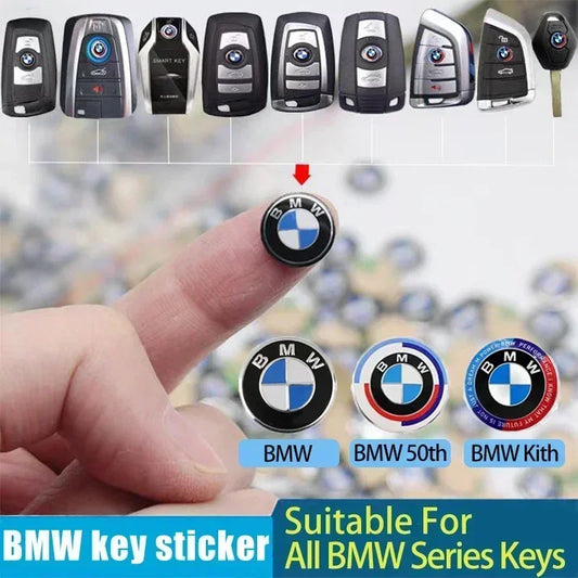 Autocollants Logo BMW pour Clé de voiture – ABS + Aluminium (Lot de 5 ou 10) !