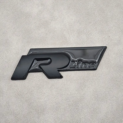 Emblème 3D Métal R-Line Volkswagen – Grille ou Coffre !