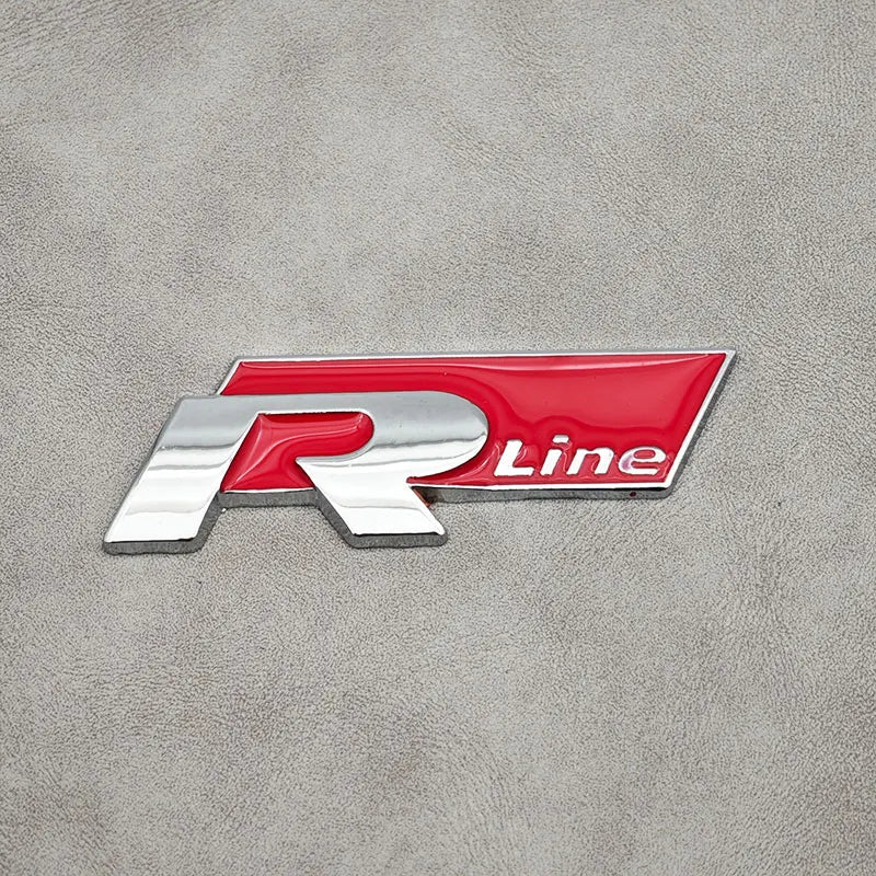 Emblème 3D Métal R-Line Volkswagen – Grille ou Coffre !
