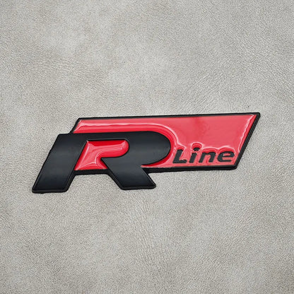 Emblème 3D Métal R-Line Volkswagen – Grille ou Coffre !