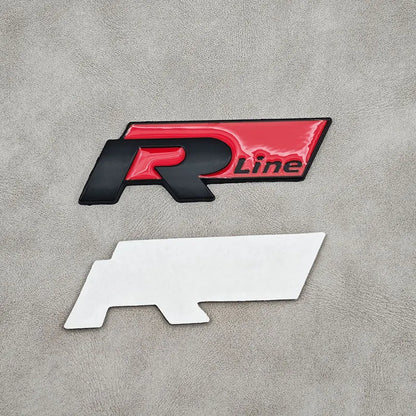 Emblème 3D Métal R-Line Volkswagen – Grille ou Coffre !