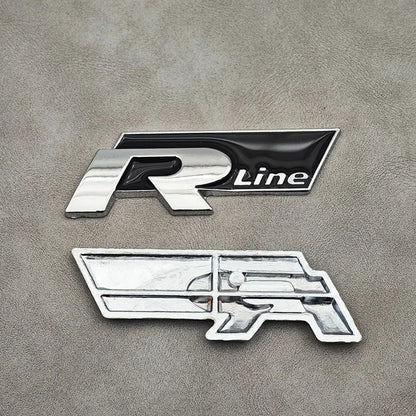 Emblème 3D Métal R-Line Volkswagen – Grille ou Coffre !