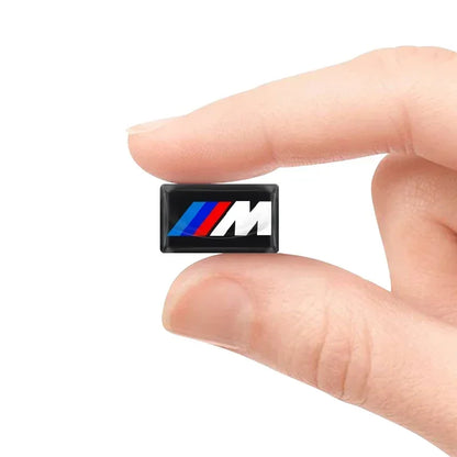 Autocollants 3D M motorsport Performance – Fibre de Carbone (Lot de 2 à 10)