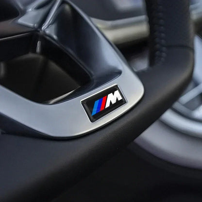 Autocollants 3D M motorsport Performance – Fibre de Carbone (Lot de 2 à 10)