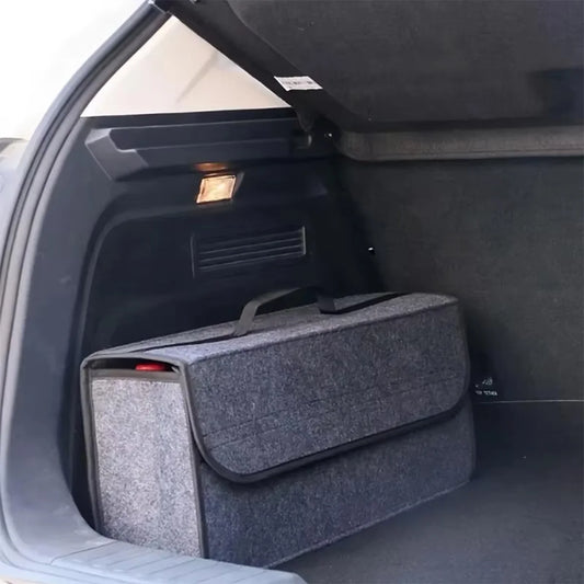 Boîte de Rangement en Feutre pour Coffre – Grande Capacité et Design Pliable !